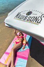 Prosop Plajă Microfibră MAUI&SONS Dryfast 90x180cm Print Original Surf Roz - expert - sport.ro