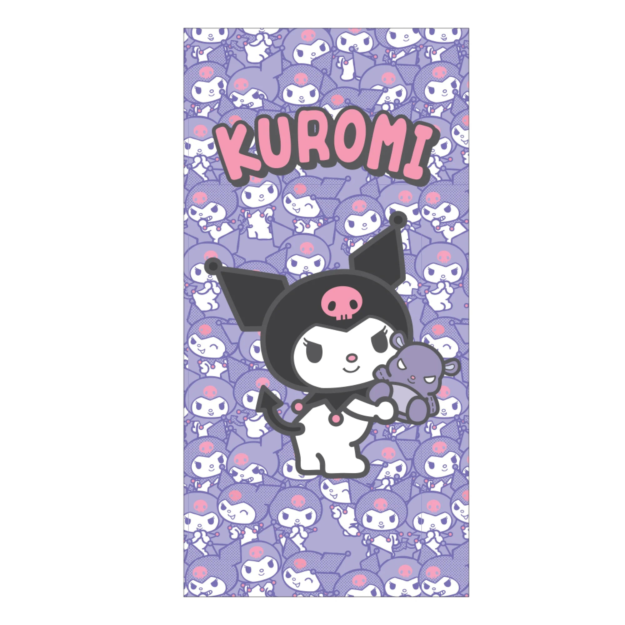 Prosop Plajă Copii KUROMI Microfibra 70x140cm Violet