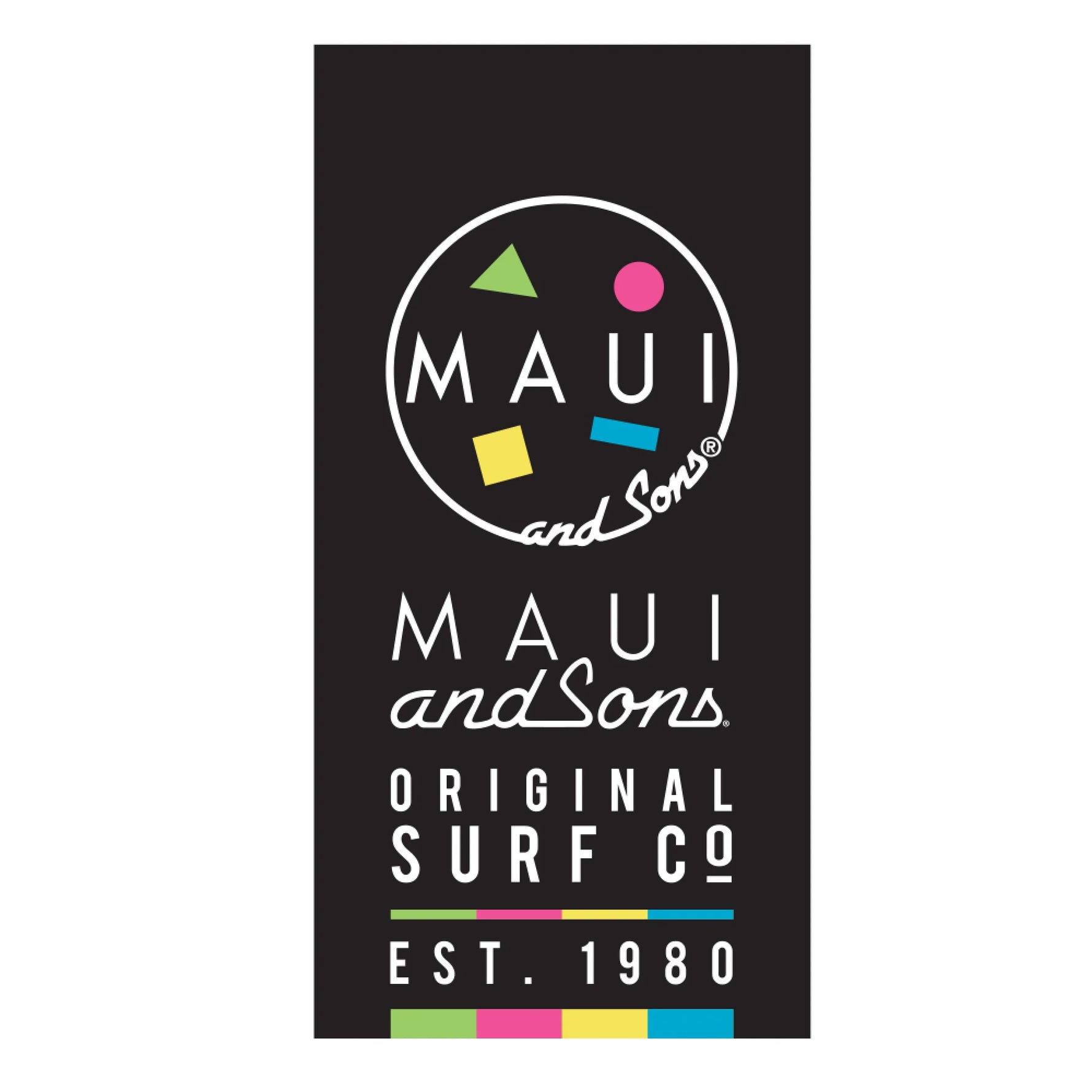 Prosoap Plajă Copii MAUI AND SONS Imprimeu 70x140cm Negru