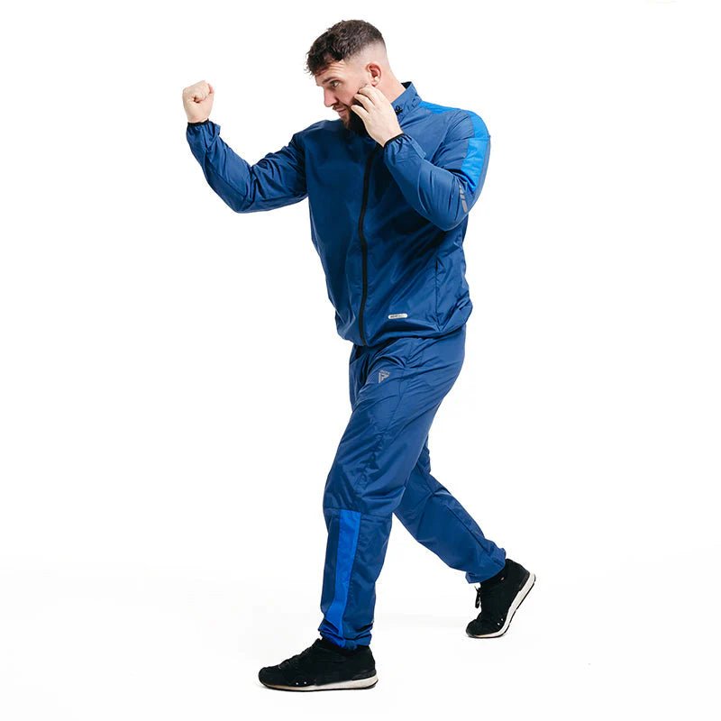 Costum Saună Fitness RDX C1 Instant Sweat™ Albastru - expert - sport.ro