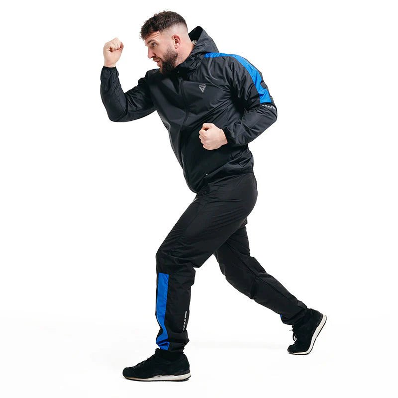 Costum Saună Fitness RDX H1 Instant Sweat™ Albastru - expert - sport.ro
