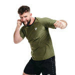 Tricou Transpirație Bărbați RDX M1 Heat Suit™ Instant Sweat™ Verde Militar