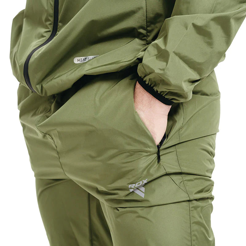 Costum Saună Fitness RDX C1 Instant Sweat™ Gri
