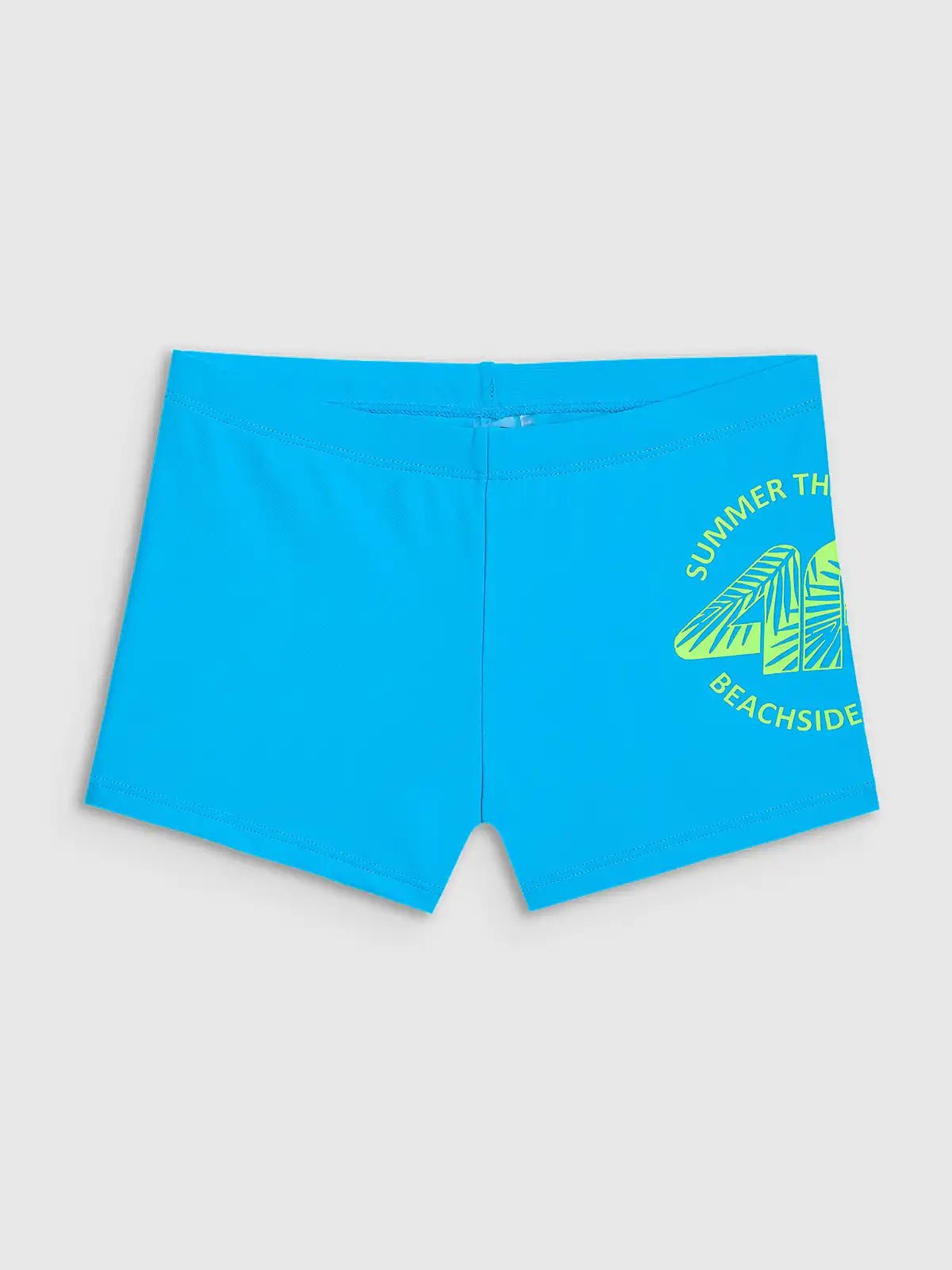 Slip Înot Junior 4F Boxer Briefs Negru/Turcoaz - expert - sport.ro