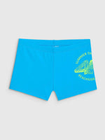 Slip Înot Junior 4F Boxer Briefs Negru/Turcoaz - expert - sport.ro