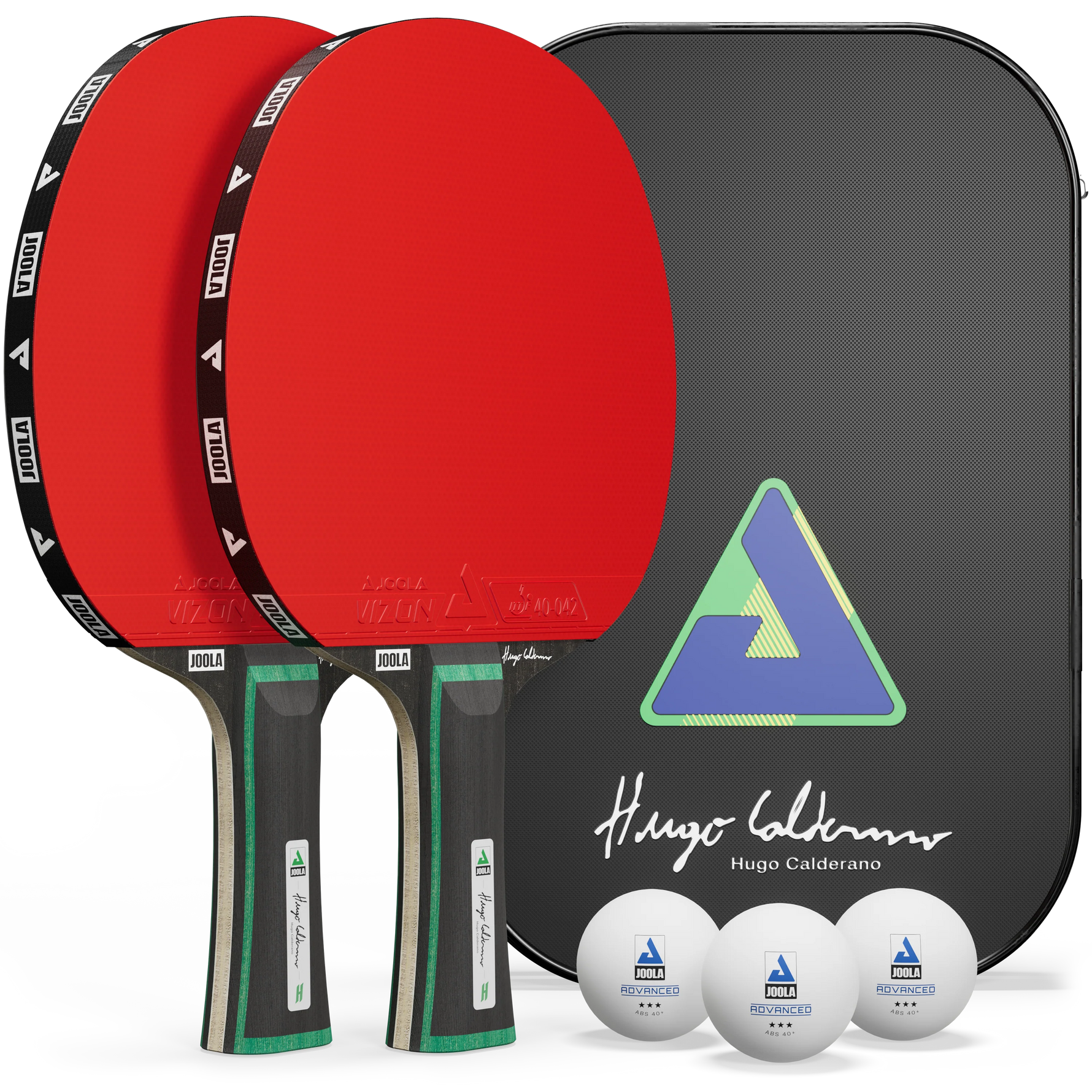 Set Tenis de Masă Joola Hugo Calderano Edge (2 Palete + 3 Mingi + Husă)