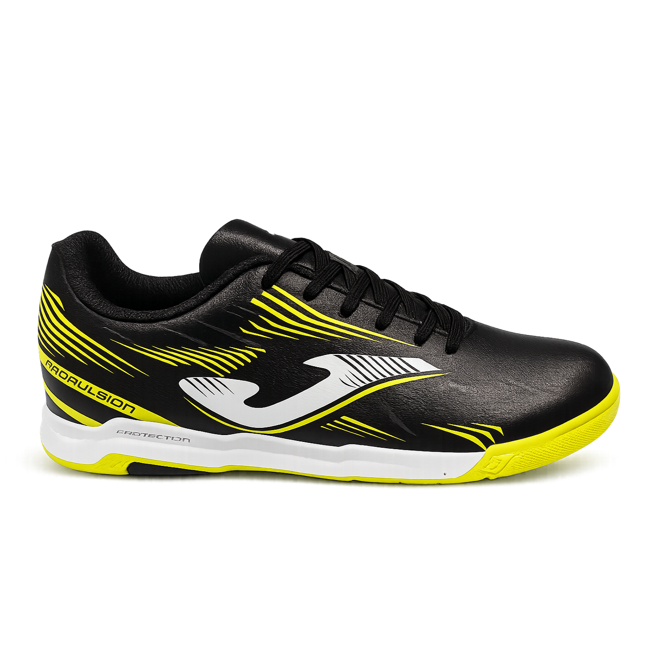 Ghete Futsal Copii JOMA Propulsion Jr 2501 Fibertech Negru Indoor