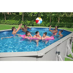 Piscină Ovală Bestway Hydrium Oțel 610x366x122cm gri cu Filtru Nisip