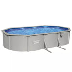Piscină Ovală Bestway Hydrium Oțel 610x366x122cm gri cu Filtru Nisip