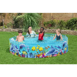 Piscină Copii Bestway Fill-n-Fun 244x46 cm – Design Subacvatic, PVC Rezistent