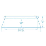 Piscină Gonflabilă Bestway Octopool Ø274x76 cm – 3153 L, Sprinklere Tentacule, Autogonflabilă