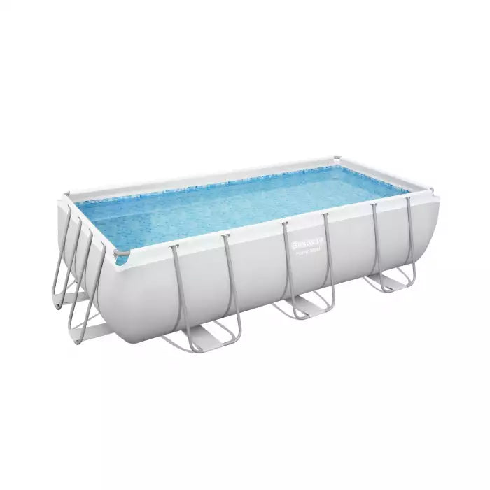 Piscină Dreptunghiulară Bestway Power Steel 404x201x100 cm – 6478 L, Gri