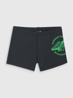 Slip Înot Junior 4F Boxer Briefs Negru/Turcoaz - expert - sport.ro