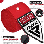 Bandaje Box Copii RDX 2.5m Bumbac-Nailon Buclă Deget Suport Încheieturi