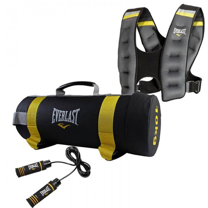 Set Cross Training Everlast Vesta 4.5kg + PowerBag 10kg + Coarda