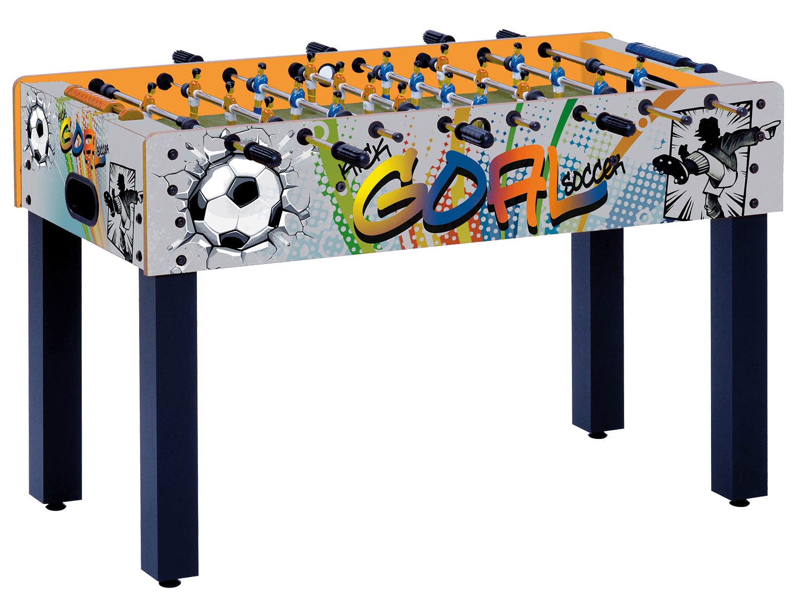 Masă Fotbal GARLANDO F-1 Goal Grafic cu Bare Telescopice, 121 cm