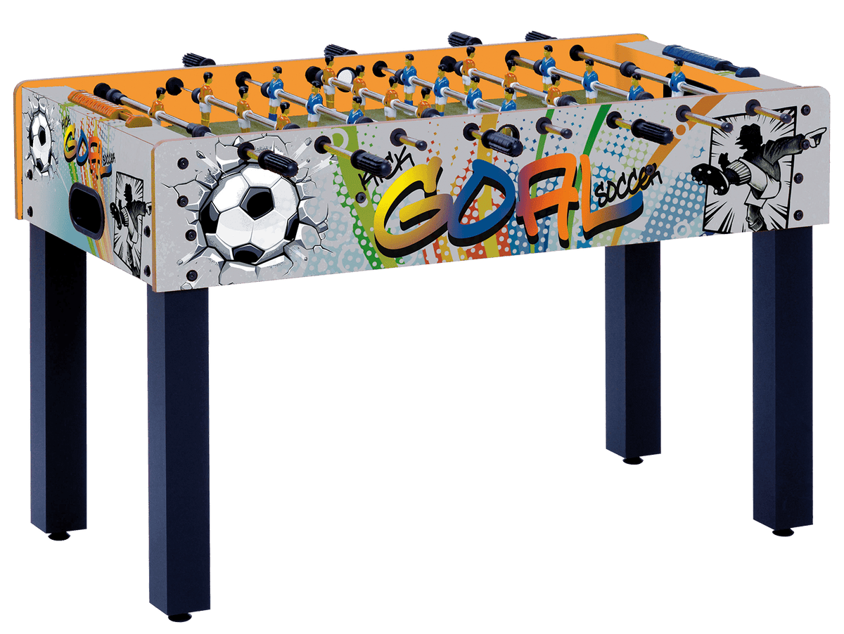 Masă Fotbal GARLANDO F-1 Goal Grafic cu Bare Telescopice, 121 cm