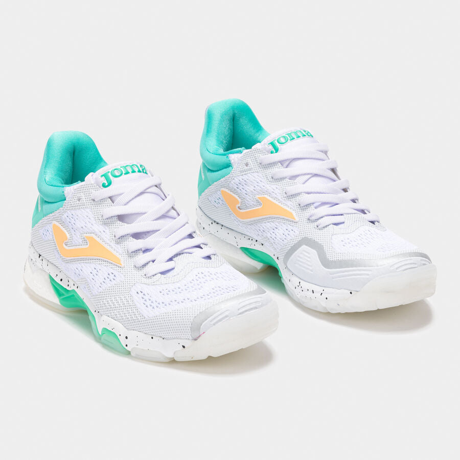 Pantofi sală JOMA B.Breston Lady 25 Damă Alb/Turcoaz