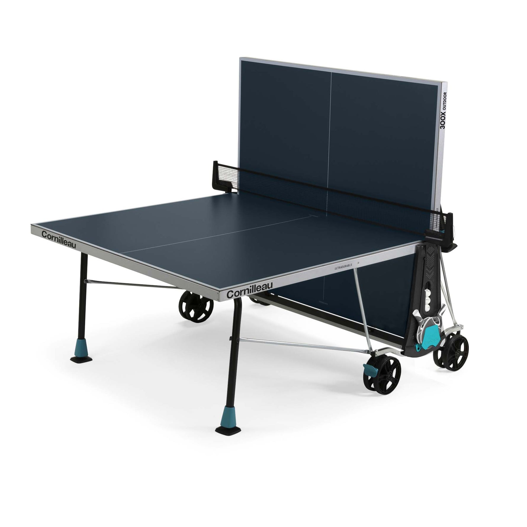 Masă Tenis de Masă Cornilleau 300X Outdoor - Laminat 5mm, Sistem DSI, Clasa D