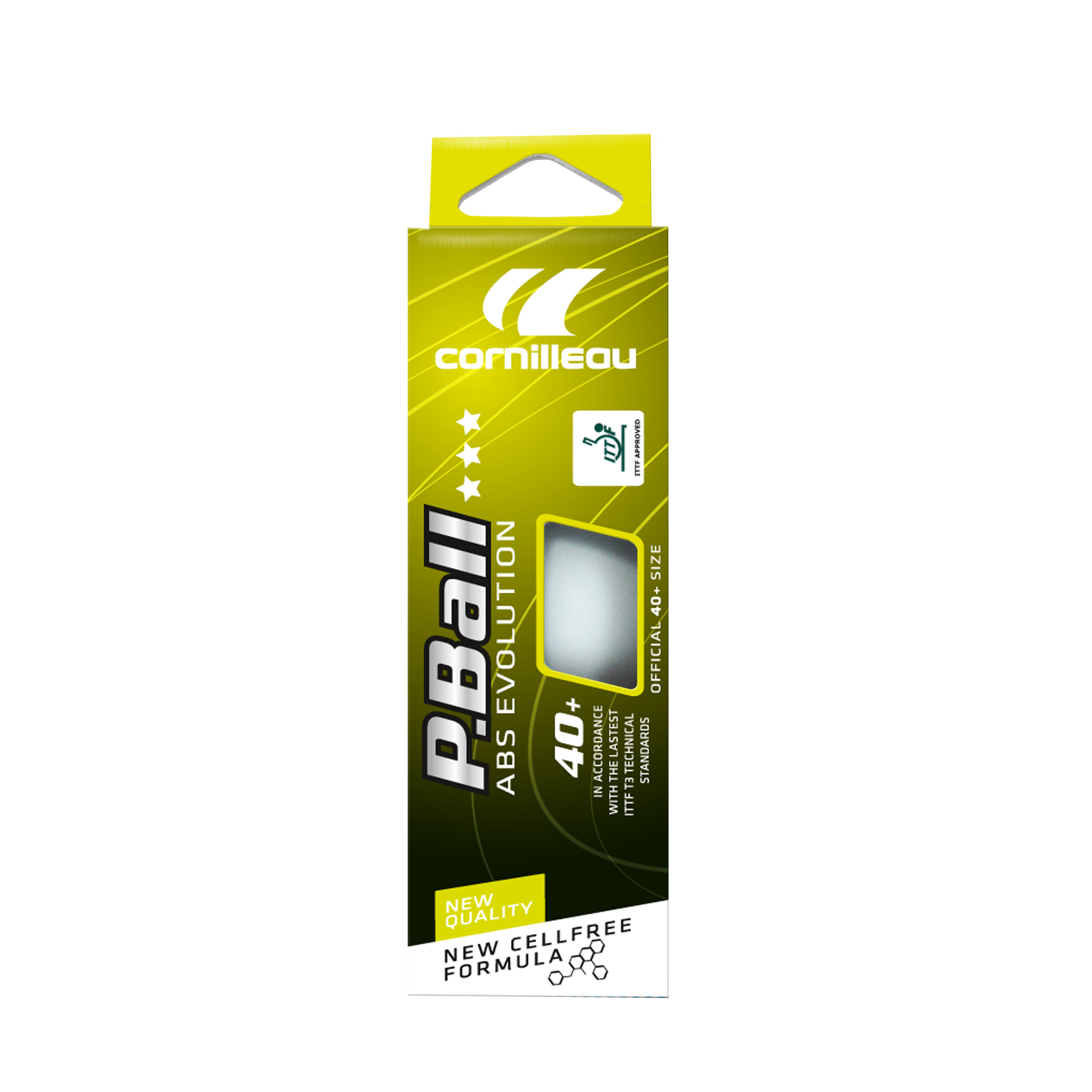 Mingi Tenis de Masă Cornilleau ABS Evolution 3 Stele ITTF – Set 3 buc