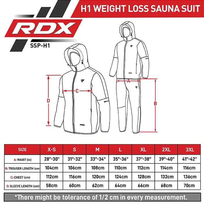 Costum Saună Fitness RDX H1 Instant Sweat™ Albastru - expert - sport.ro