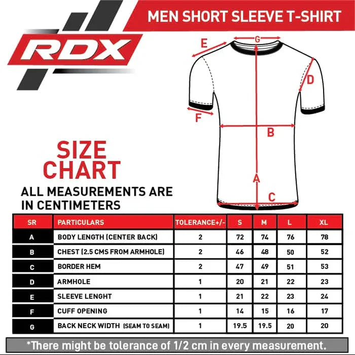RDX T2 Black Short Sleeves Sweat-Wicking Gym T-Shirt