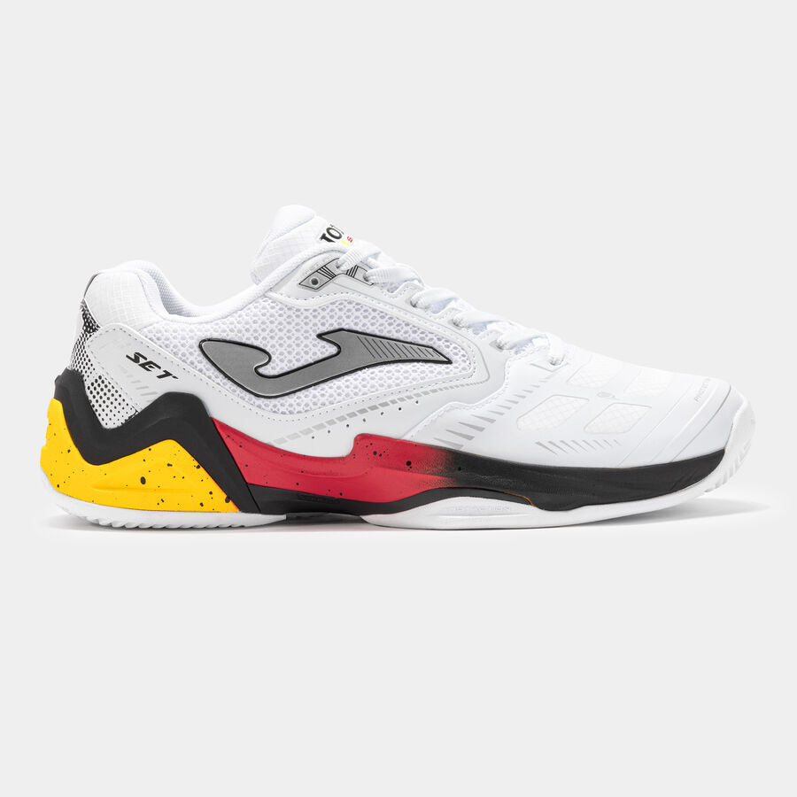 Pantofi Tenis JOMA Set Men 2402 Clay Bărbați Alb/Roșu