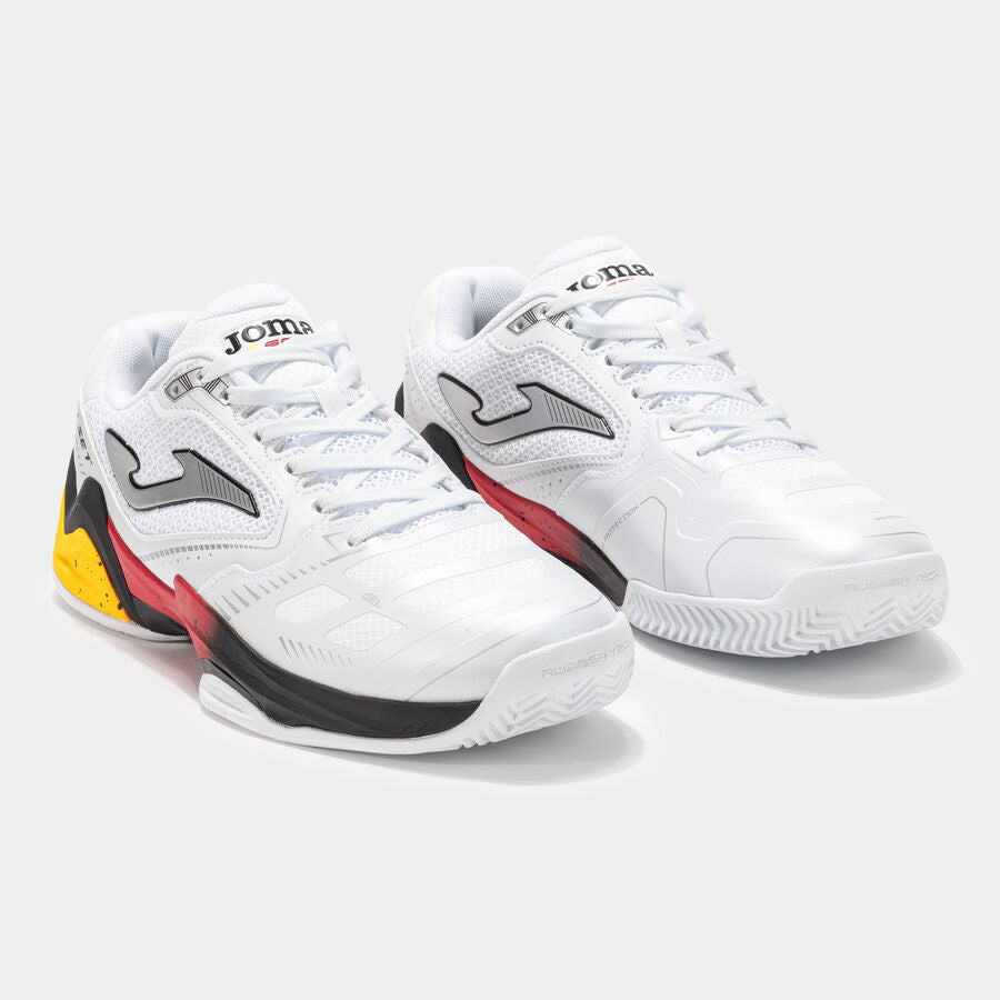 Pantofi Tenis JOMA Set Men 2402 Clay Bărbați Alb/Roșu