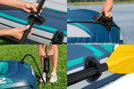 Caiac Gonflabil 2 Persoane Bestway Trek X2 – 232 cm, 250 kg, Certificat GS - expert - sport.ro