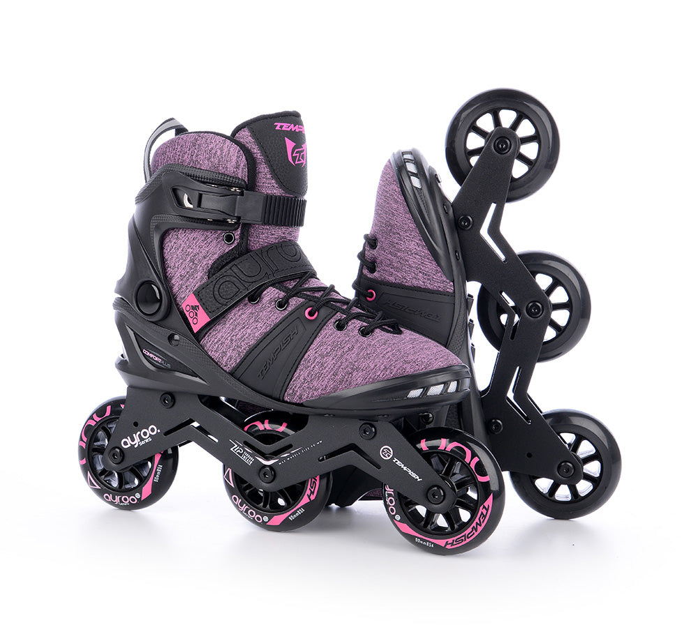 Role Inline Dama AYROO Lady Fitness Roz 3x90mm ABEC 9