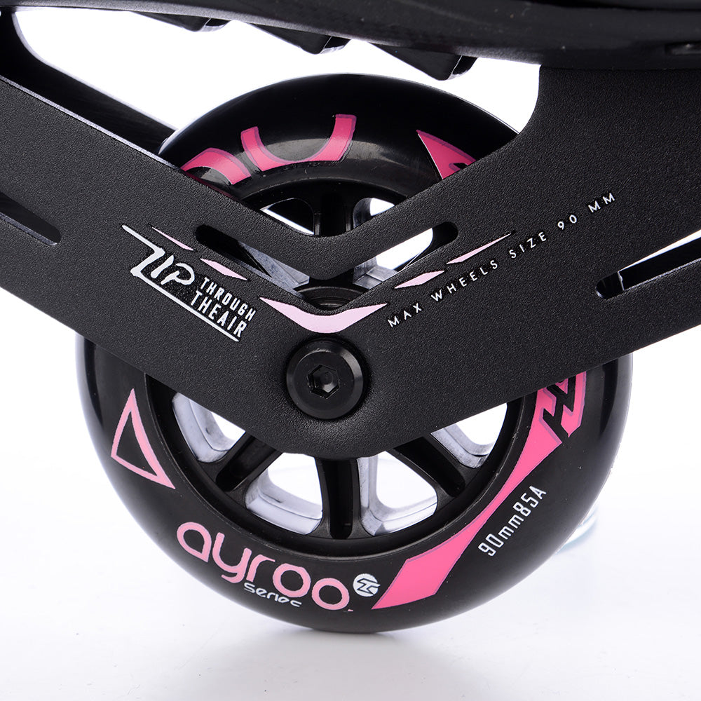 Role Inline Dama AYROO Lady Fitness Roz 3x90mm ABEC 9