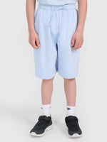 Pantaloni Scurți Junior 4F Kevin Bumbac French Terry Albastru - expert - sport.ro