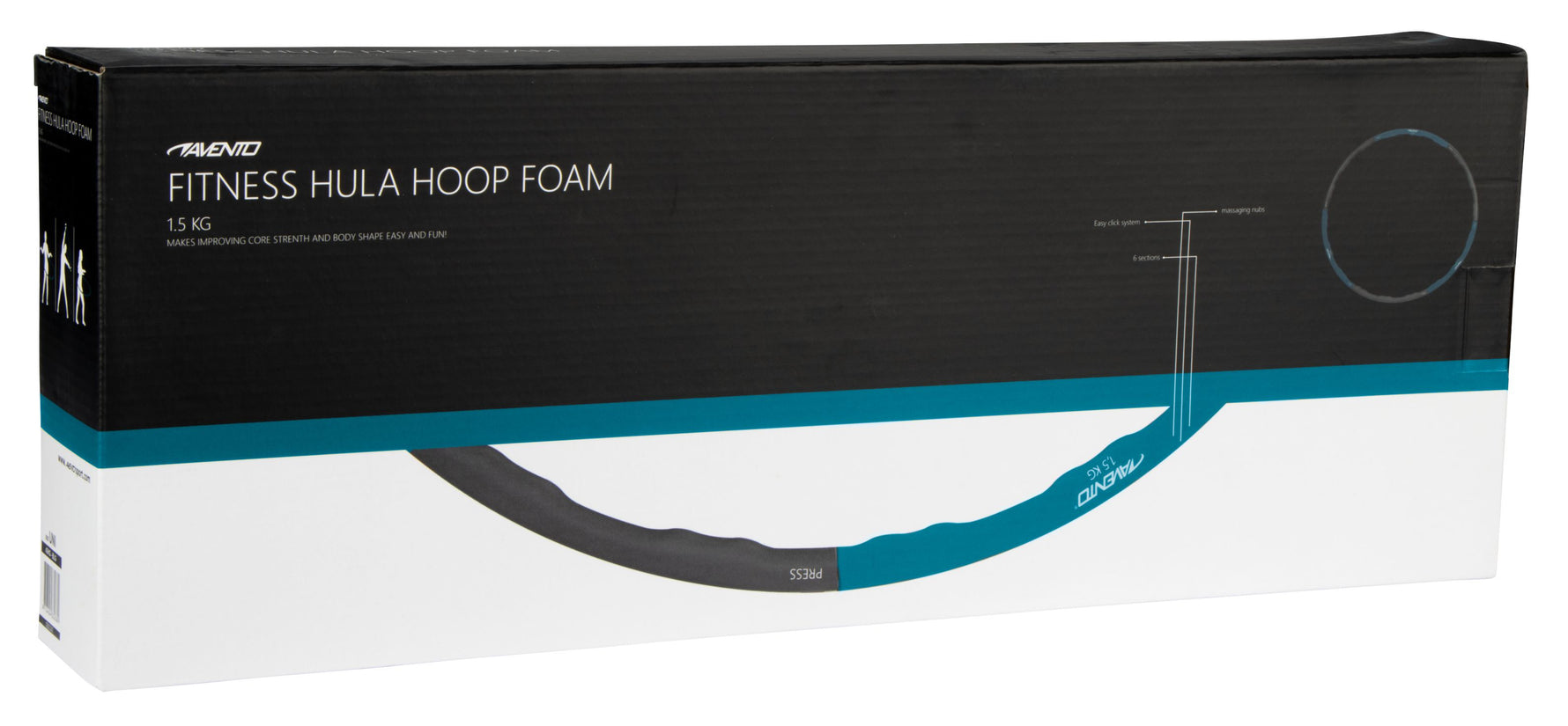 Cerc spuma Hula Hoop, fitnes, 1.5 kg