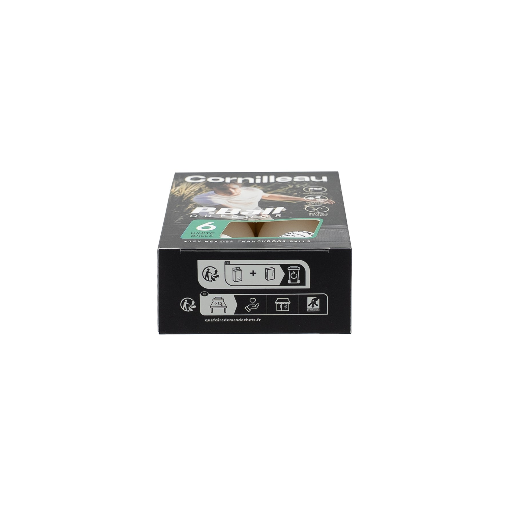 Mingi Tenis de Masă Cornilleau P-Ball Outdoor Set 6 Bucăți Alb