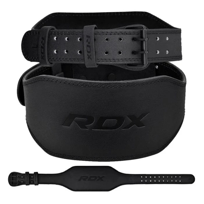 Centură Gym Ridicare Greutăți RDX 6 Inch Piele Negru