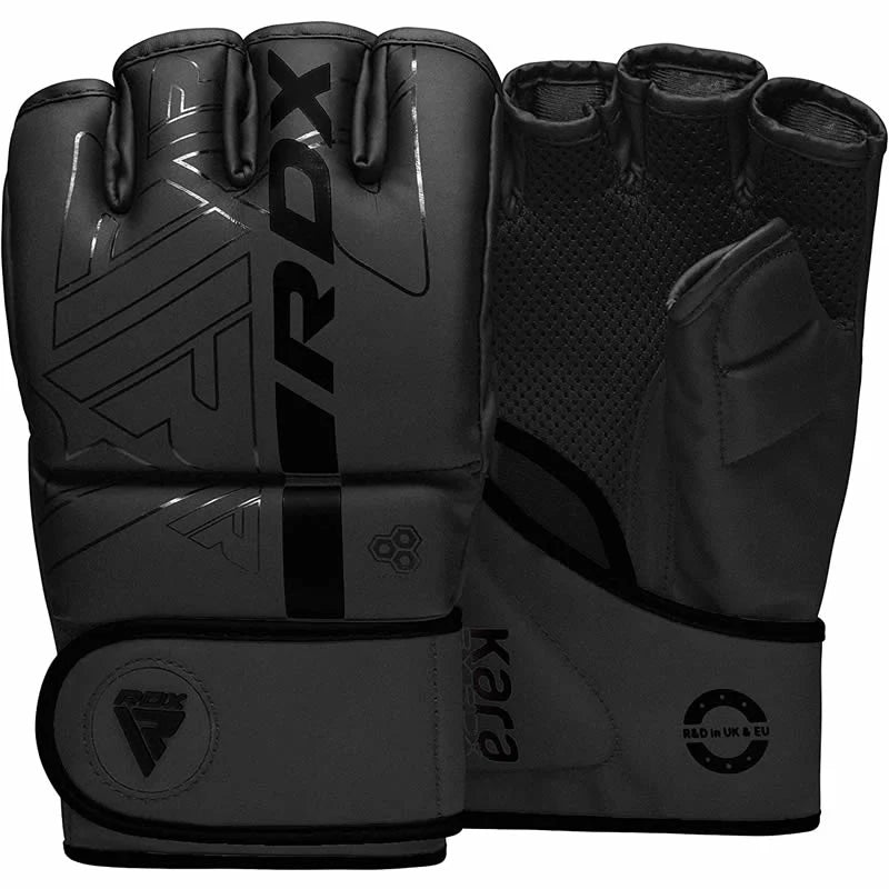 Mănuși Grappling MMA RDX F6 Kara Alb/Roz/Negru