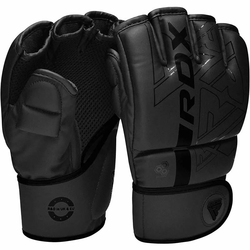 Mănuși Grappling MMA RDX F6 Kara Alb/Roz/Negru