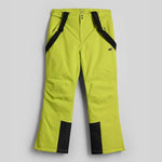 Pantaloni de schi 4F, membrană 5000/3000, negru/galben fluo