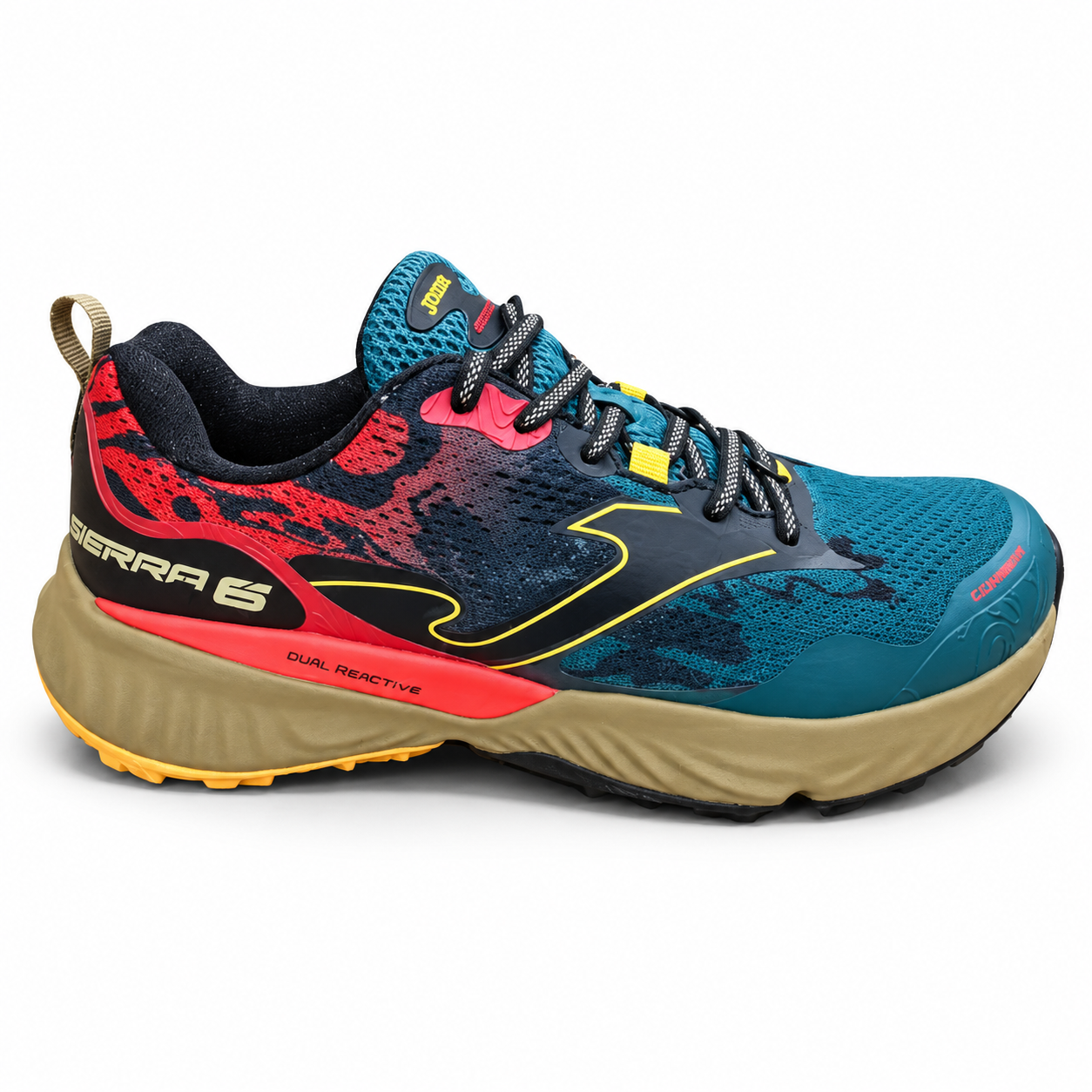 Pantofi Trail Running JOMA Sierra Men 2415 Verde/Rosu