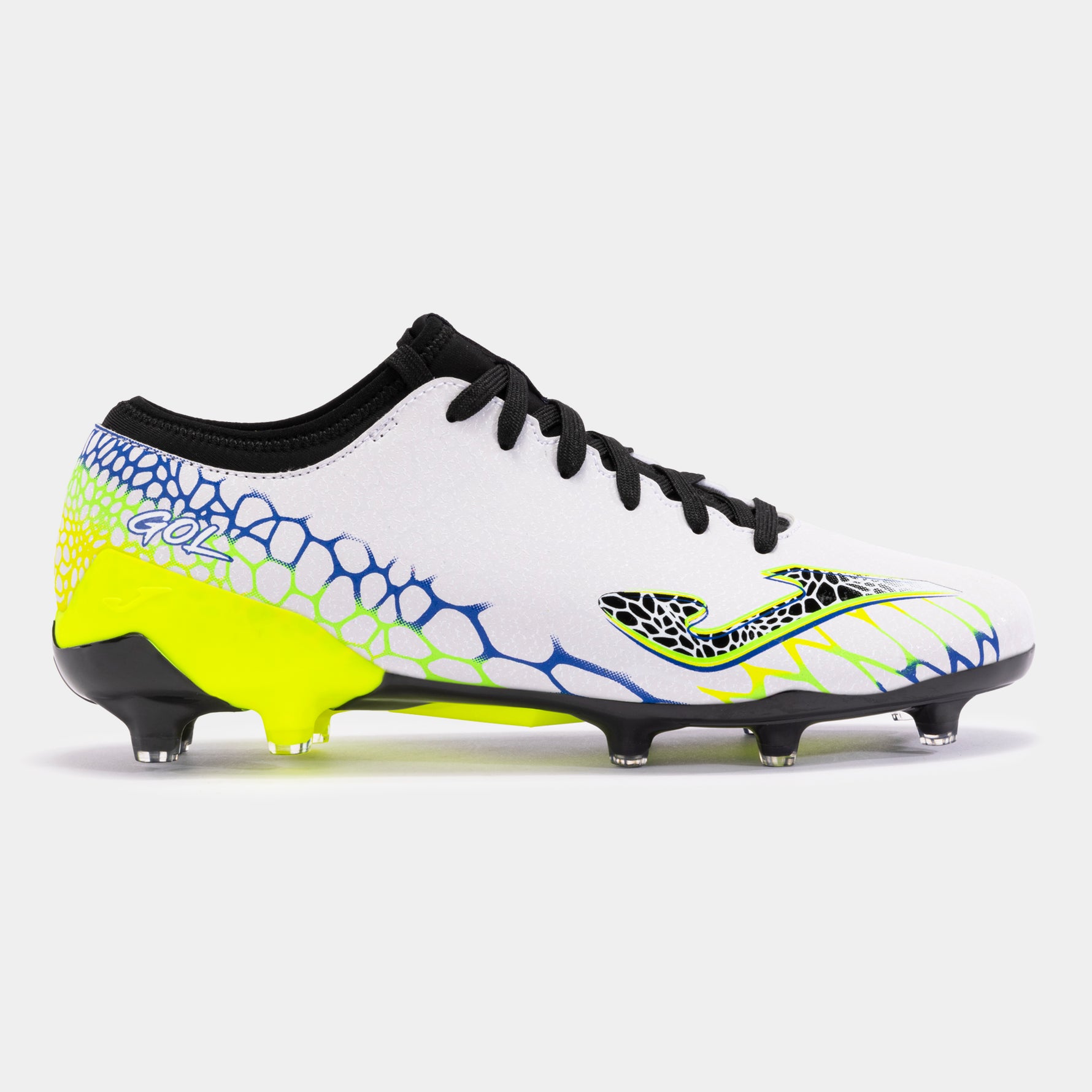 Ghete fotbal Joma GOL 2402 WHITE ROYAL FIRM GROUND