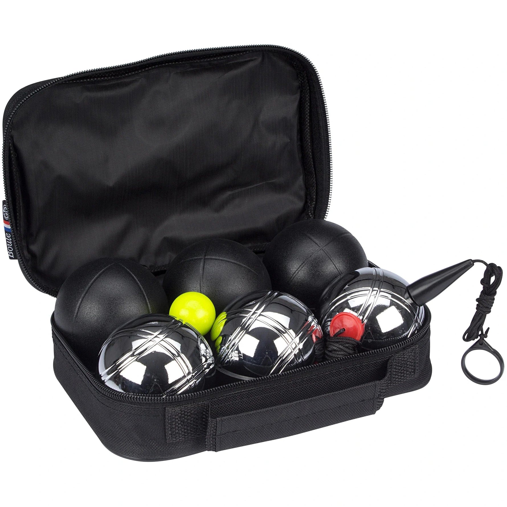 Set Joc Petanque Deluxe ABBEY 6 Bile Oțel 73mm