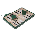Joc Table Philos Thasos, voiaj, imitatie de piele, magnetic, cu maner de transport, verde
