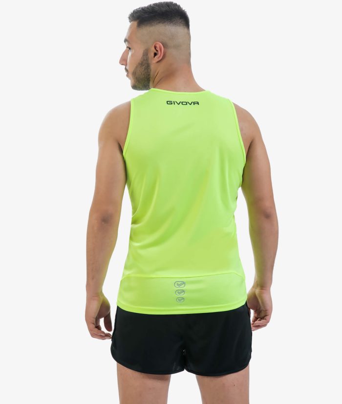 Kit Alergare Givova New York Galben Fluo/Negru – Tricou + Sort