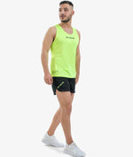 Kit Alergare Givova New York Galben Fluo/Negru – Tricou + Sort