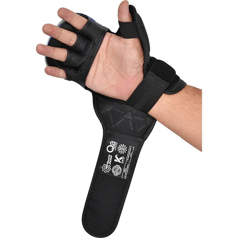 Mănuși Grappling RDX Shooter Aprobate IMMAF Albastru