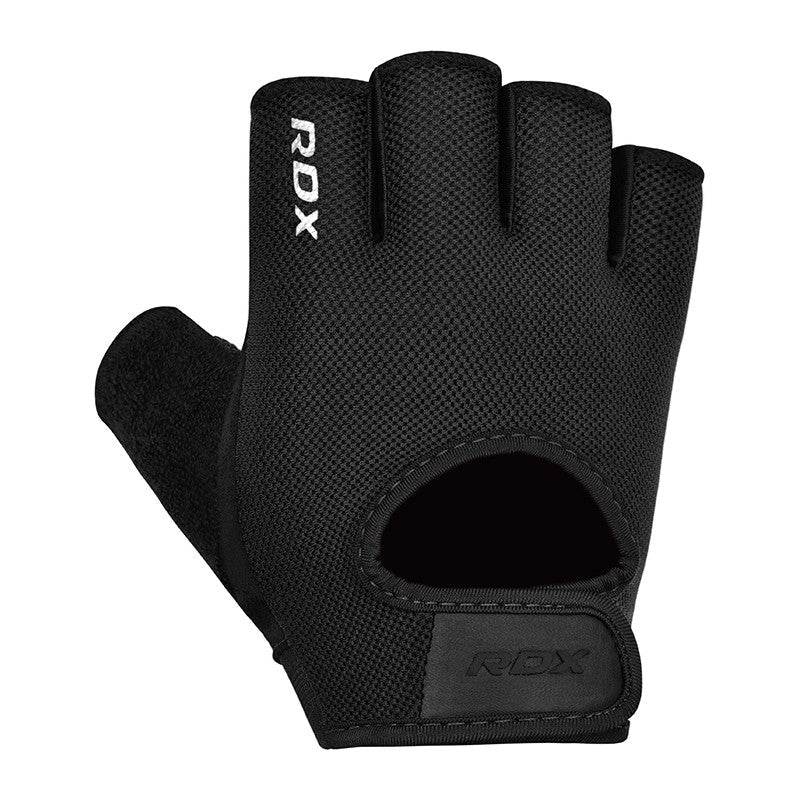 Mănuși Haltere RDX T1 – Protecție Palmă EVA, Negru