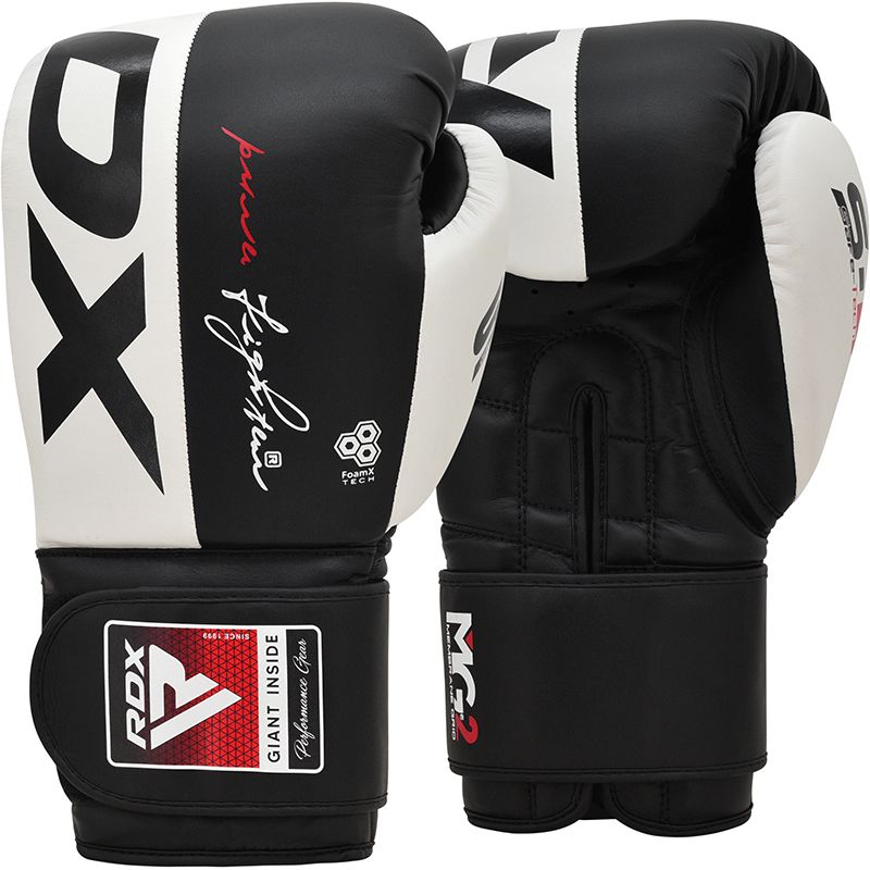 Manusi Box RDX S4, piele naturala, Negru