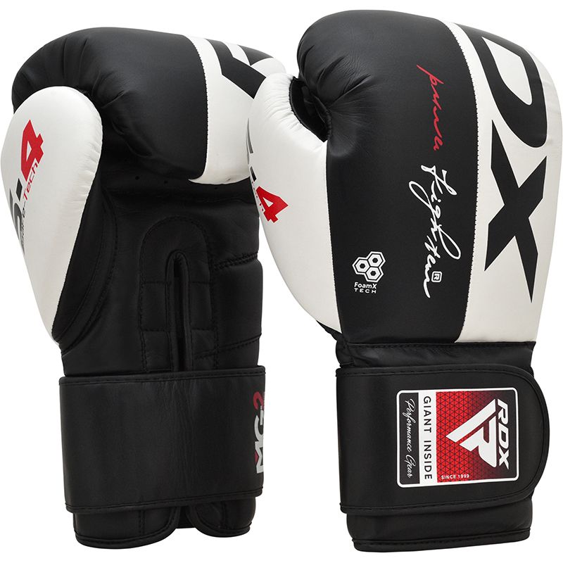 Manusi Box RDX S4, piele naturala, Negru