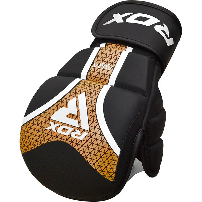 Mănuși Grappling RDX Shooter Aura Plus T-17 Negru Roșu Albastru