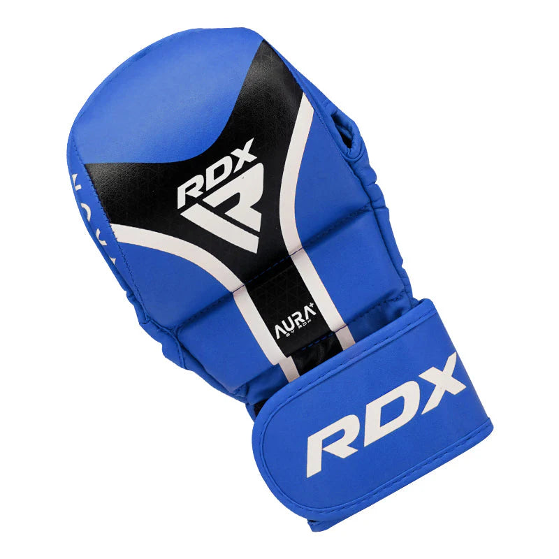 Mănuși Grappling RDX Shooter Aura Plus T-17 Negru Roșu Albastru